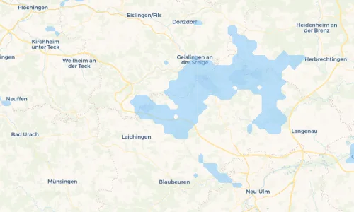 Regenradar Vorschaubild - Aktuelle Niederschläge in Nellingen und Umgebung