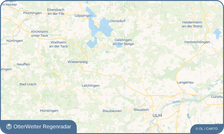 OtterWetter Regenradar-Widget Nellingen