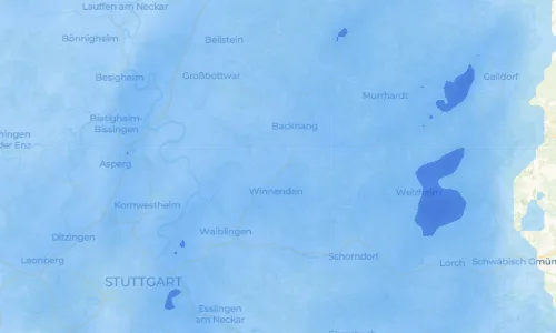 Regenradar Vorschaubild - Aktuelle Niederschläge in Nellmersbach und Umgebung
