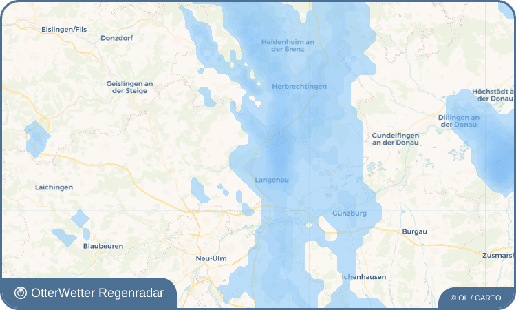 OtterWetter Regenradar-Widget Nerenstetten