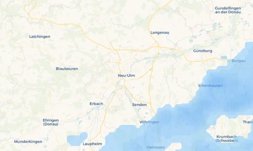 Regenradar Vorschaubild - Aktuelle Niederschläge in Neu-Ulm und Umgebung
