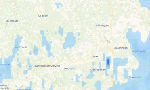 Regenradar Neubronn: aktuelle Niederschläge in Neubronn und Umgebung, Stand 20. Oktober 2026 um 15:25 Uhr