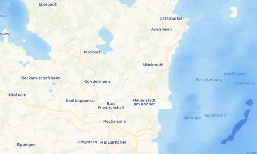 Regenradar Vorschaubild - Aktuelle Niederschläge in Neudenau und Umgebung