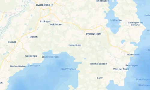 Regenradar Vorschaubild - Aktuelle Niederschläge in Neuenbürg und Umgebung