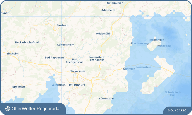 OtterWetter Regenradar-Widget Neuenstadt am Kocher