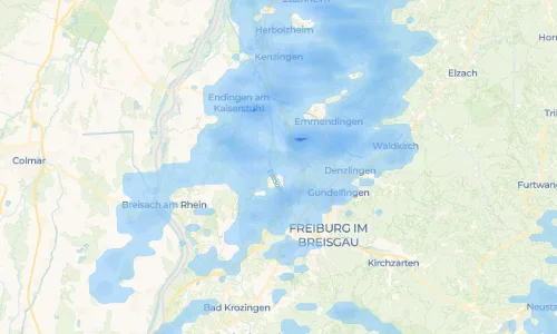 Regenradar Vorschaubild - Aktuelle Niederschläge in Neuershausen und Umgebung