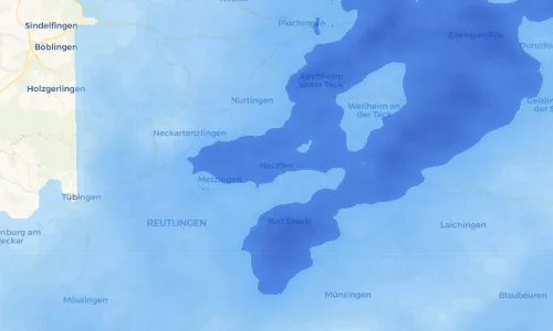 Regenradar Vorschaubild - Aktuelle Niederschläge in Neuffen und Umgebung