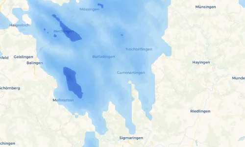 Regenradar-Vorschau: aktuelle Niederschläge in Neufra und Umgebung