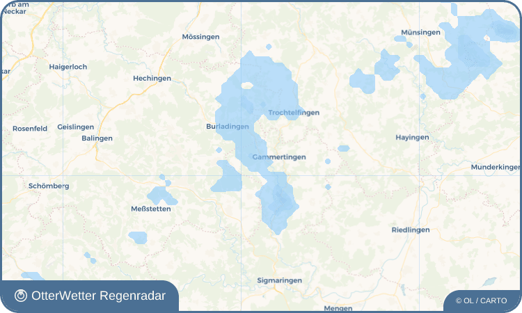 Wetter-Widget-Vorschau mit Vorhersagedaten für Neufra