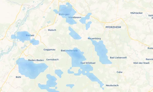 Regenradar Vorschaubild - Aktuelle Niederschläge in Neusatz und Umgebung