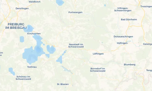 Regenradar Vorschaubild - Aktuelle Niederschläge in Neustadt im Schwarzwald und Umgebung