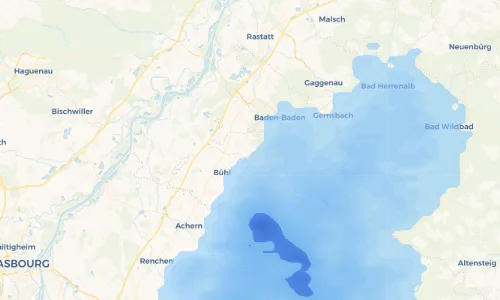 Regenradar Vorschaubild - Aktuelle Niederschläge in Neuweier und Umgebung