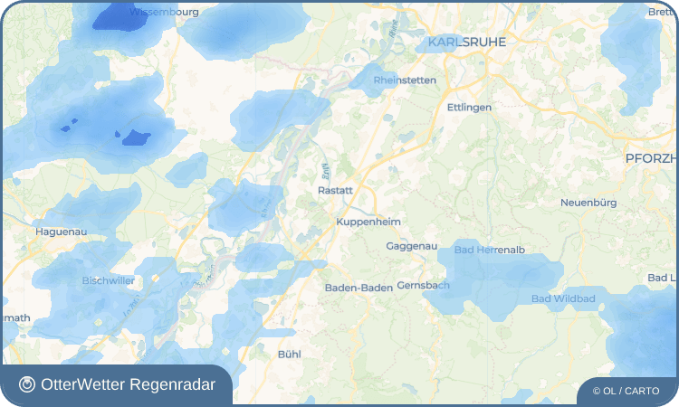 OtterWetter Regenradar-Widget Niederbühl