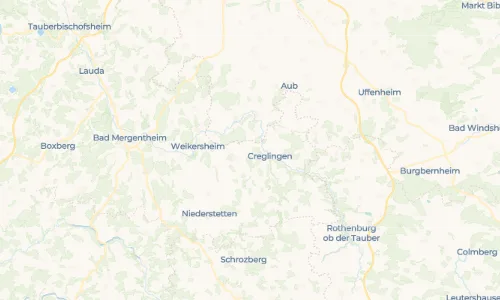 Regenradar Vorschaubild - Aktuelle Niederschläge in Niederrimbach und Umgebung
