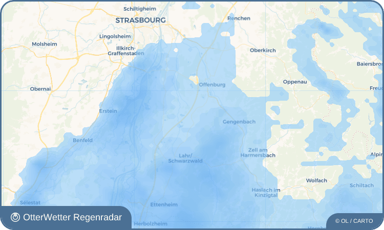Widget-Vorschau für Niederschopfheim Wetter-Widget-Vorschau mit Vorhersagedaten für Niederschopfheim