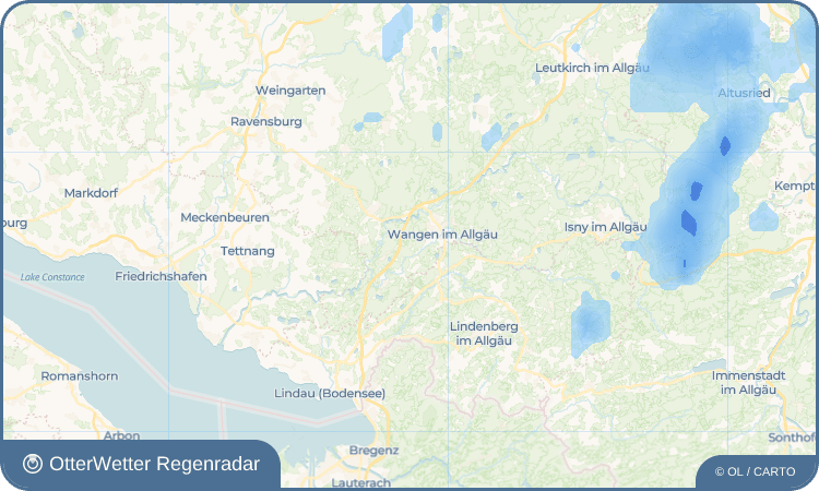 OtterWetter Regenradar-Widget Niederwangen