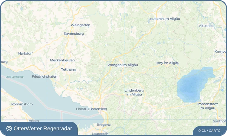 Wetter-Widget-Vorschau mit Vorhersagedaten für Niederwangen