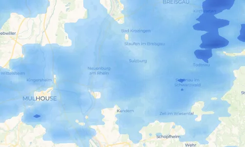 Regenradar Vorschaubild - Aktuelle Niederschläge in Niederweiler und Umgebung