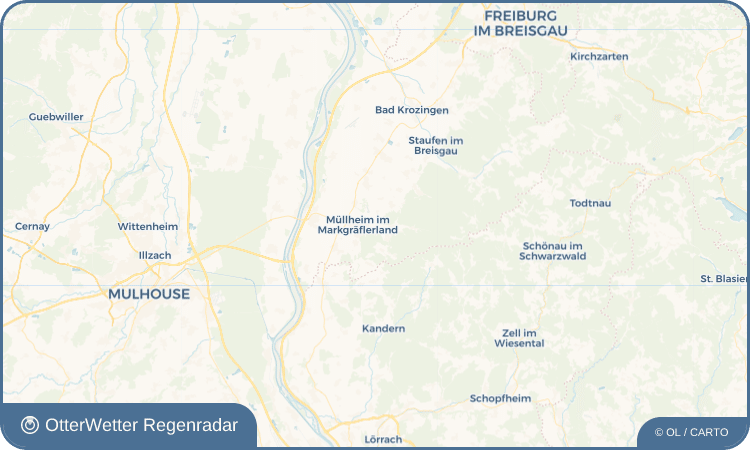 OtterWetter Regenradar-Widget Niederweiler