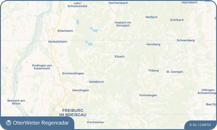 OtterWetter Regenradar-Widget Niederwinden