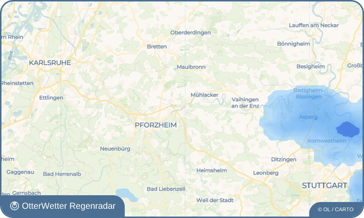 OtterWetter Regenradar-Widget Niefern