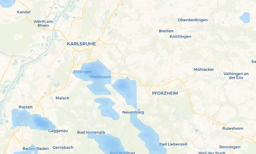 Regenradar Vorschaubild - Aktuelle Niederschläge in Nöttingen und Umgebung