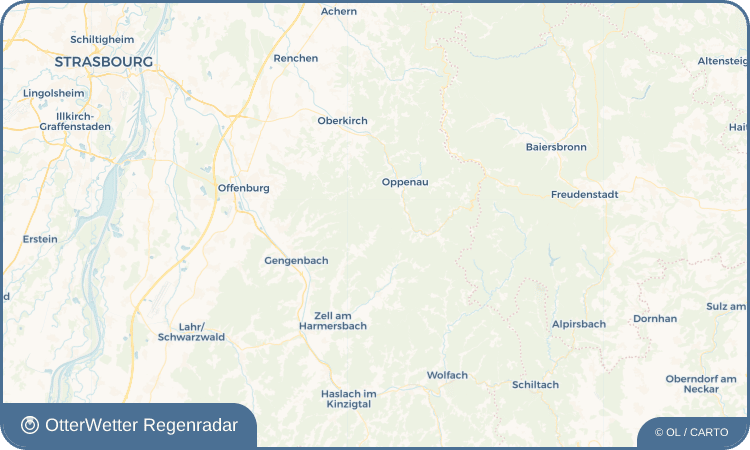 OtterWetter Regenradar-Widget Nordrach-Kolonie