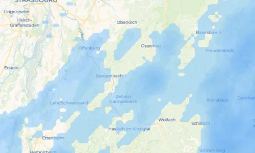 Regenradar Vorschaubild - Aktuelle Niederschläge in Nordrach und Umgebung