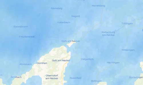 Regenradar-Vorschau: aktuelle Niederschläge in Nordstetten und Umgebung