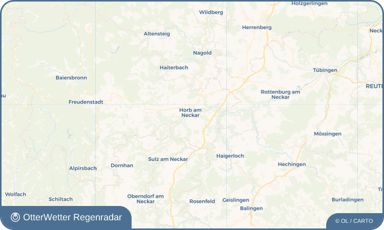 OtterWetter Regenradar-Widget Nordstetten