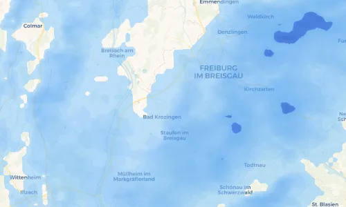 Regenradar Vorschaubild - Aktuelle Niederschläge in Norsingen und Umgebung