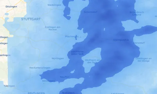Regenradar Vorschaubild - Aktuelle Niederschläge in Notzingen und Umgebung