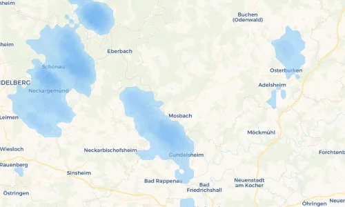 Regenradar Vorschaubild - Aktuelle Niederschläge in Nüstenbach und Umgebung