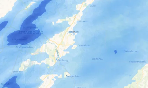 Regenradar Vorschaubild - Aktuelle Niederschläge in Nußbach und Umgebung
