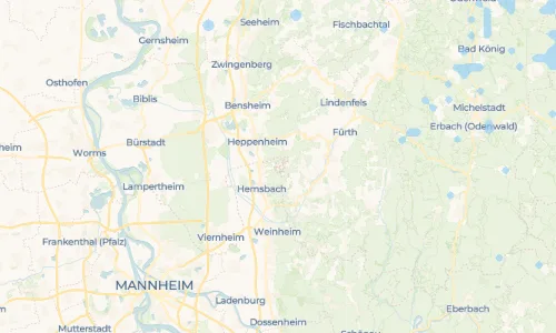 Regenradar Vorschaubild - Aktuelle Niederschläge in Ober-Laudenbach und Umgebung