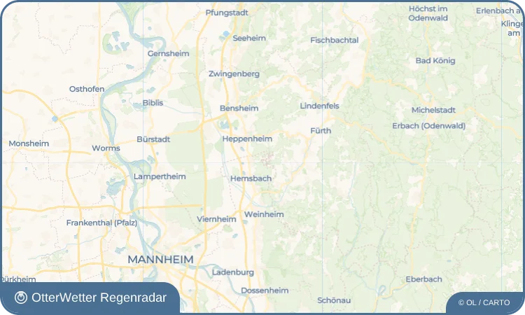 Wetter-Widget-Vorschau mit Vorhersagedaten für Ober-Laudenbach