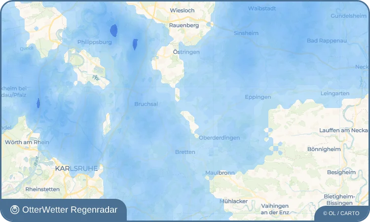 Widget-Vorschau für Oberacker Wetter-Widget-Vorschau mit Vorhersagedaten für Oberacker