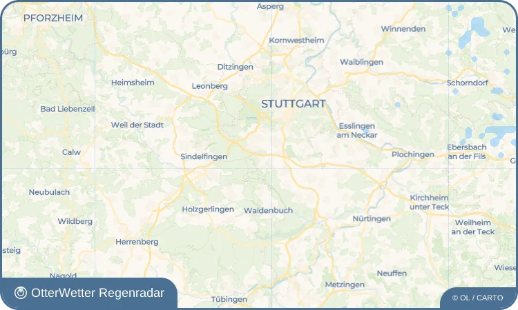 Widget-Vorschau für Oberaichen Wetter-Widget-Vorschau mit Vorhersagedaten für Oberaichen