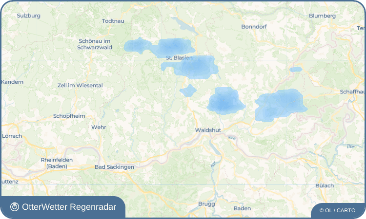 OtterWetter Regenradar-Widget Oberalpfen