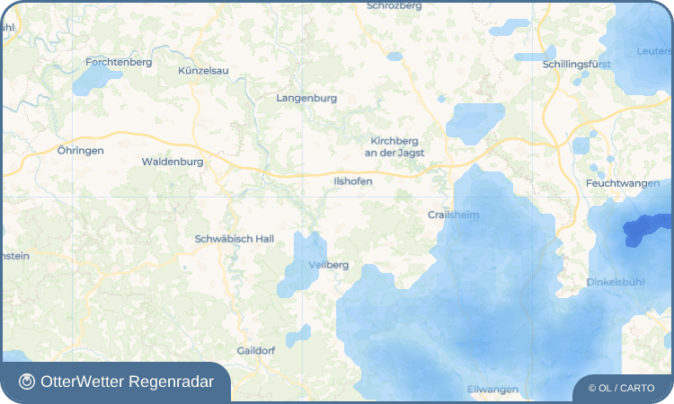 OtterWetter Regenradar-Widget Oberaspach