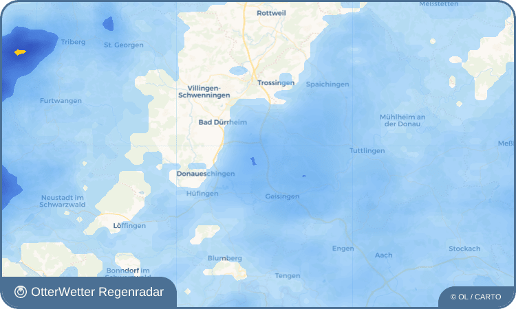 Widget-Vorschau für Oberbaldingen Wetter-Widget-Vorschau mit Vorhersagedaten für Oberbaldingen