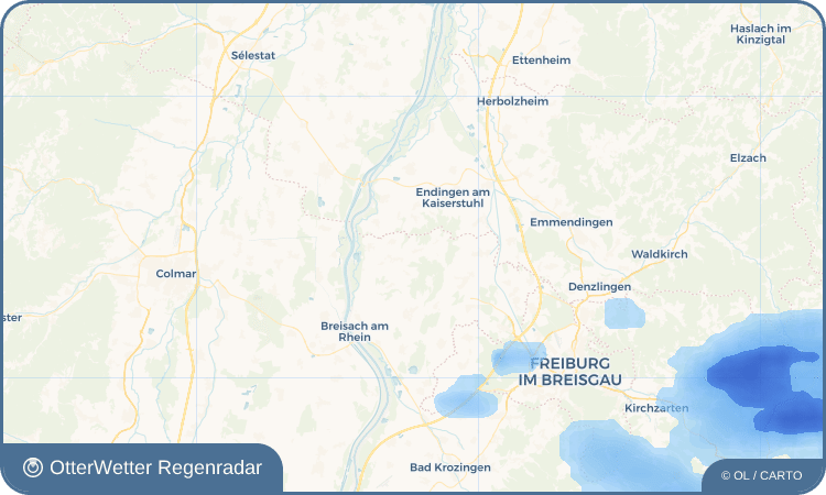 OtterWetter Regenradar-Widget Oberbergen