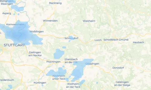 Regenradar Vorschaubild - Aktuelle Niederschläge in Oberberken und Umgebung