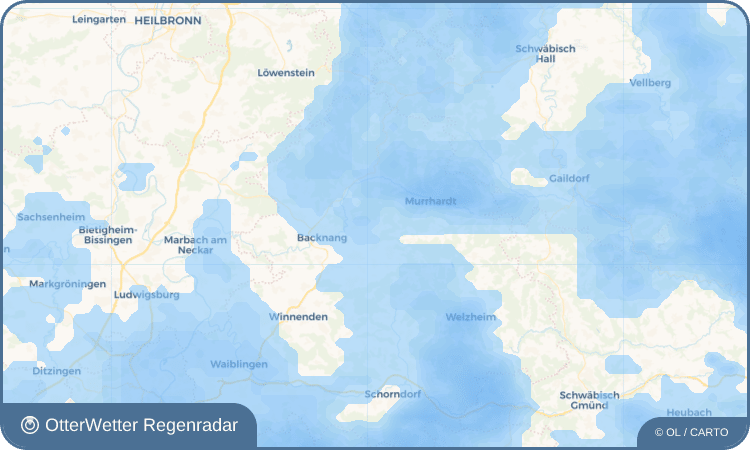 OtterWetter Regenradar-Widget Oberbrüden