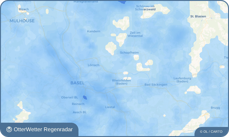 OtterWetter Regenradar-Widget Obereichsel