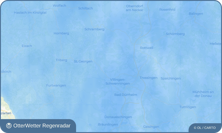 OtterWetter Regenradar-Widget Obereschach