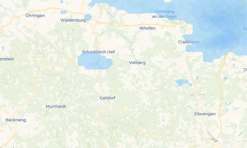 Regenradar Oberfischach: aktuelle Niederschläge in Oberfischach und Umgebung, Stand 23. Oktober 2026 um 11:00 Uhr