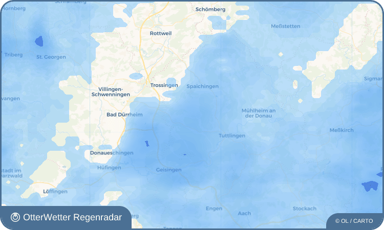 OtterWetter Regenradar-Widget Oberflacht