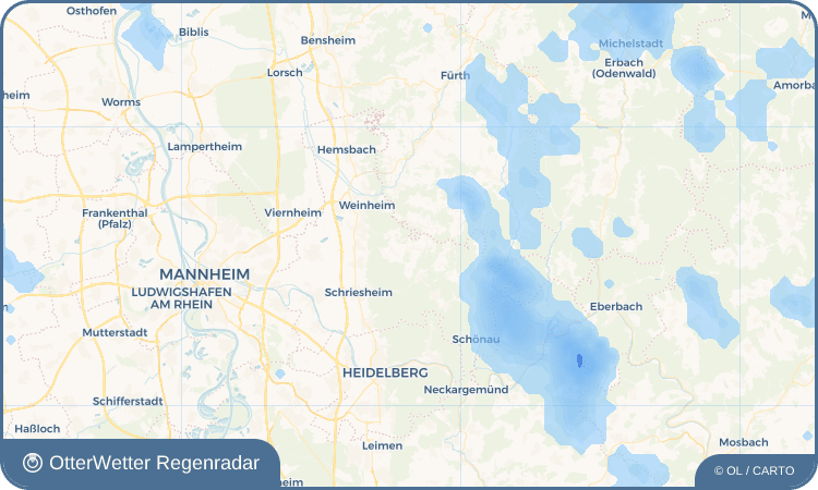 OtterWetter Regenradar-Widget Oberflockenbach