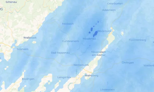 Regenradar Vorschaubild - Aktuelle Niederschläge in Obergriesheim und Umgebung